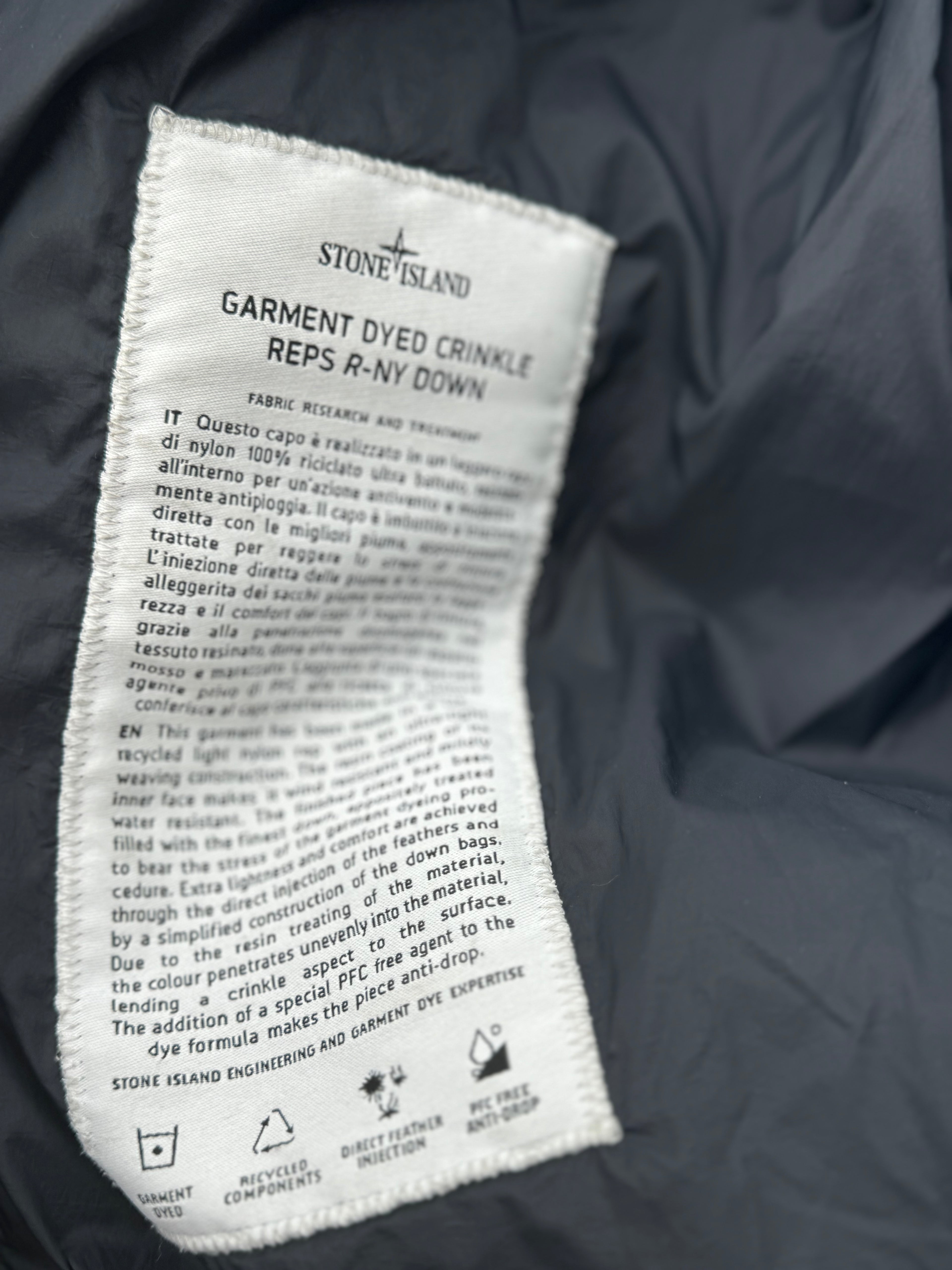 Stone Island Garment Dyed Crinkle - Maat Medium
