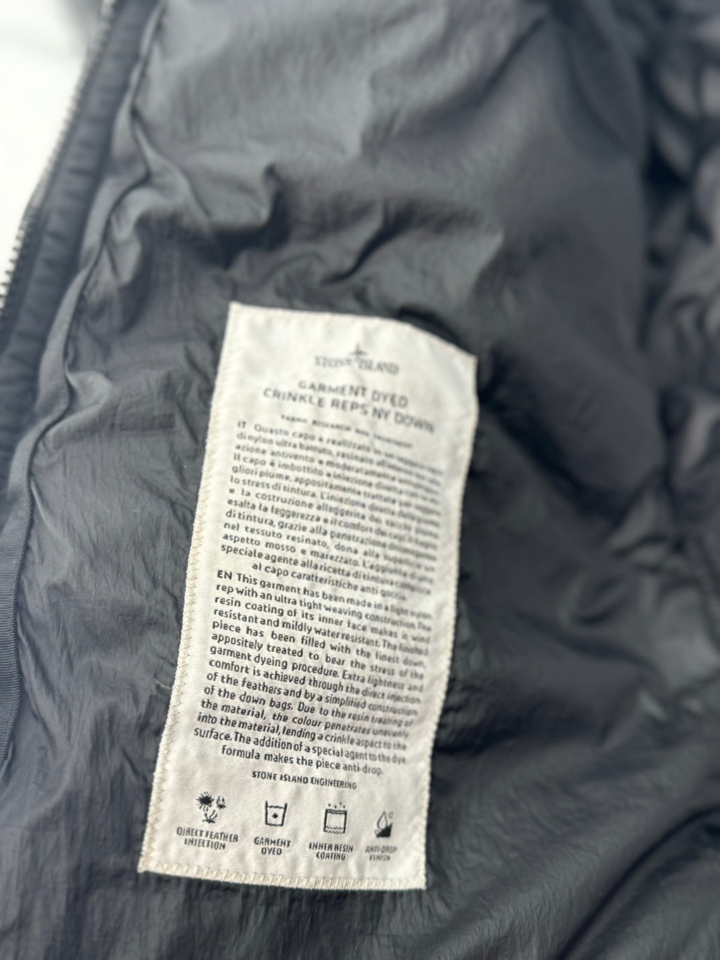 Stone Island Garment Dyed Crinkle - Maat Large