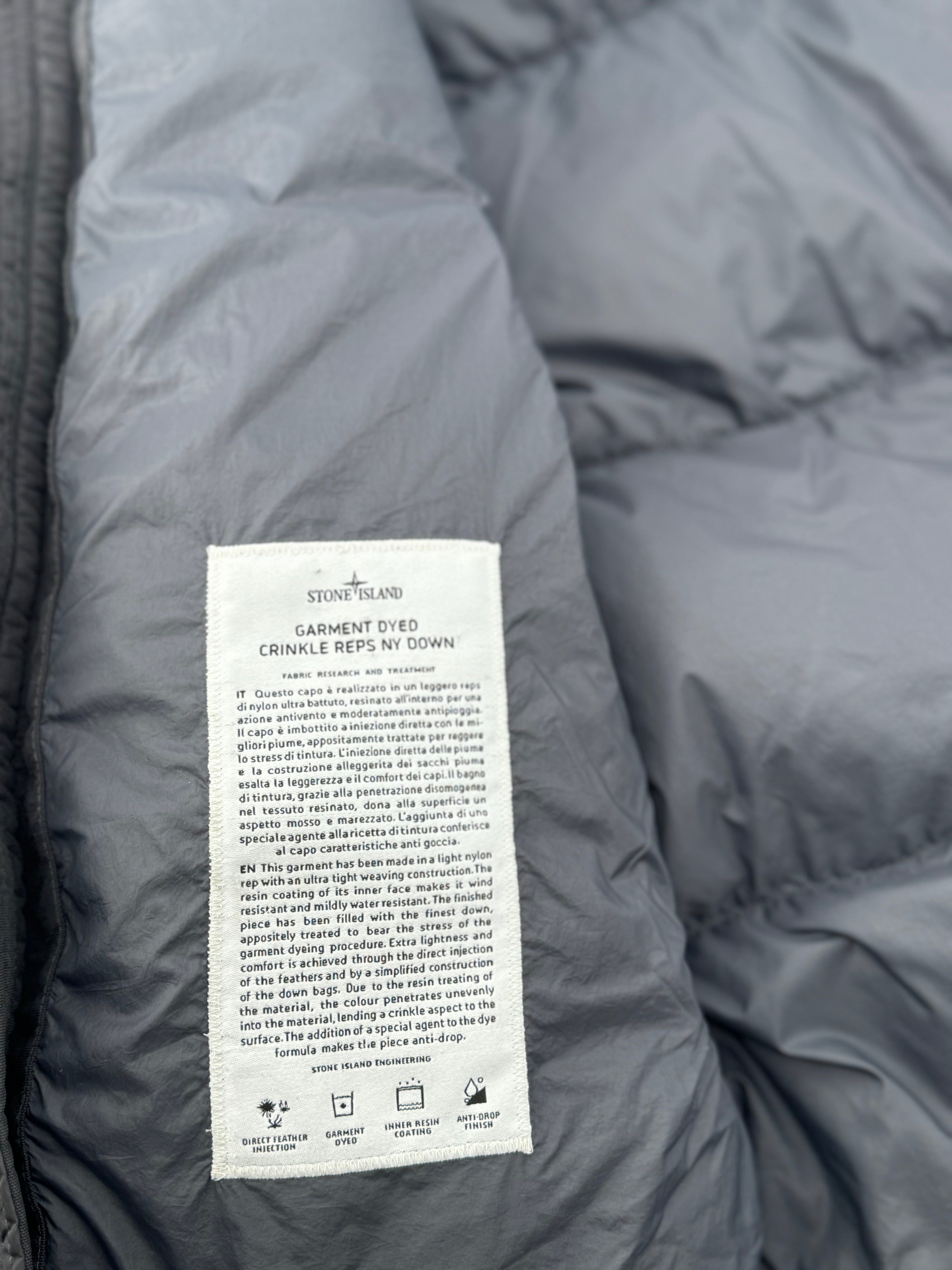 Stone Island Garmend Dyed Crinkle Reps - Maat Small