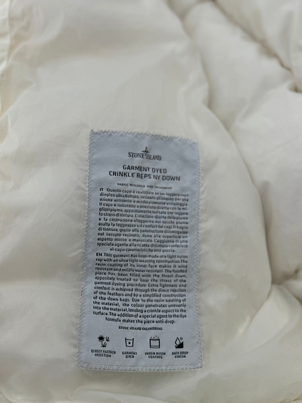 Stone Island Garmend Dyed Crinkle - Maat Large
