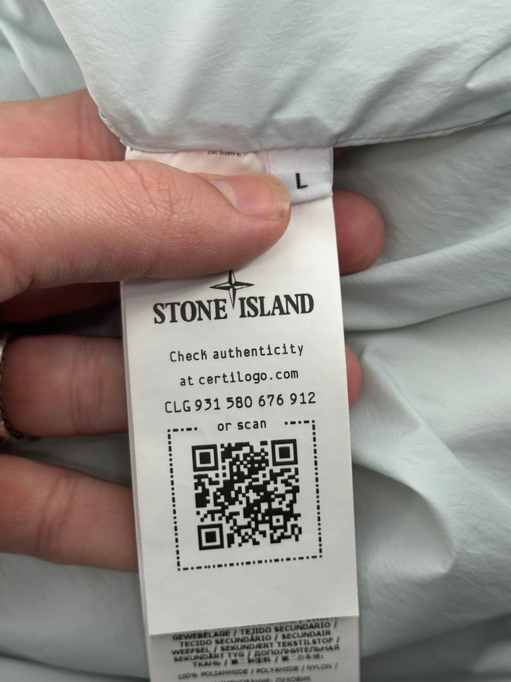 Stone Island Garmend Dyed Crinkle - Maat Large