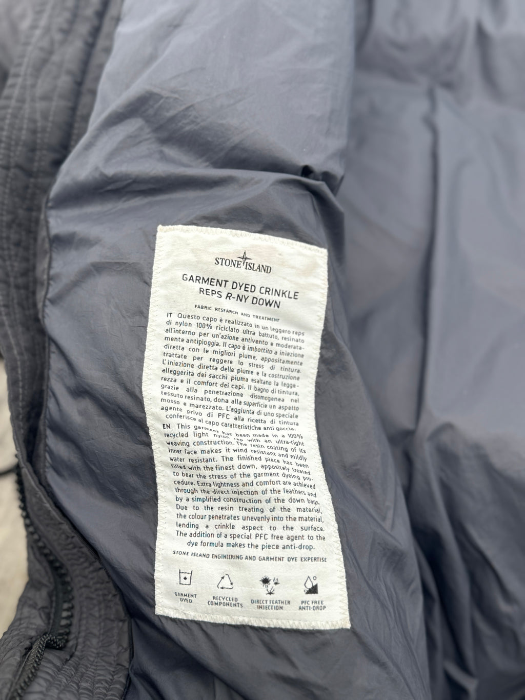 Stone Island Garment Dyed Crinkle - Maat XL