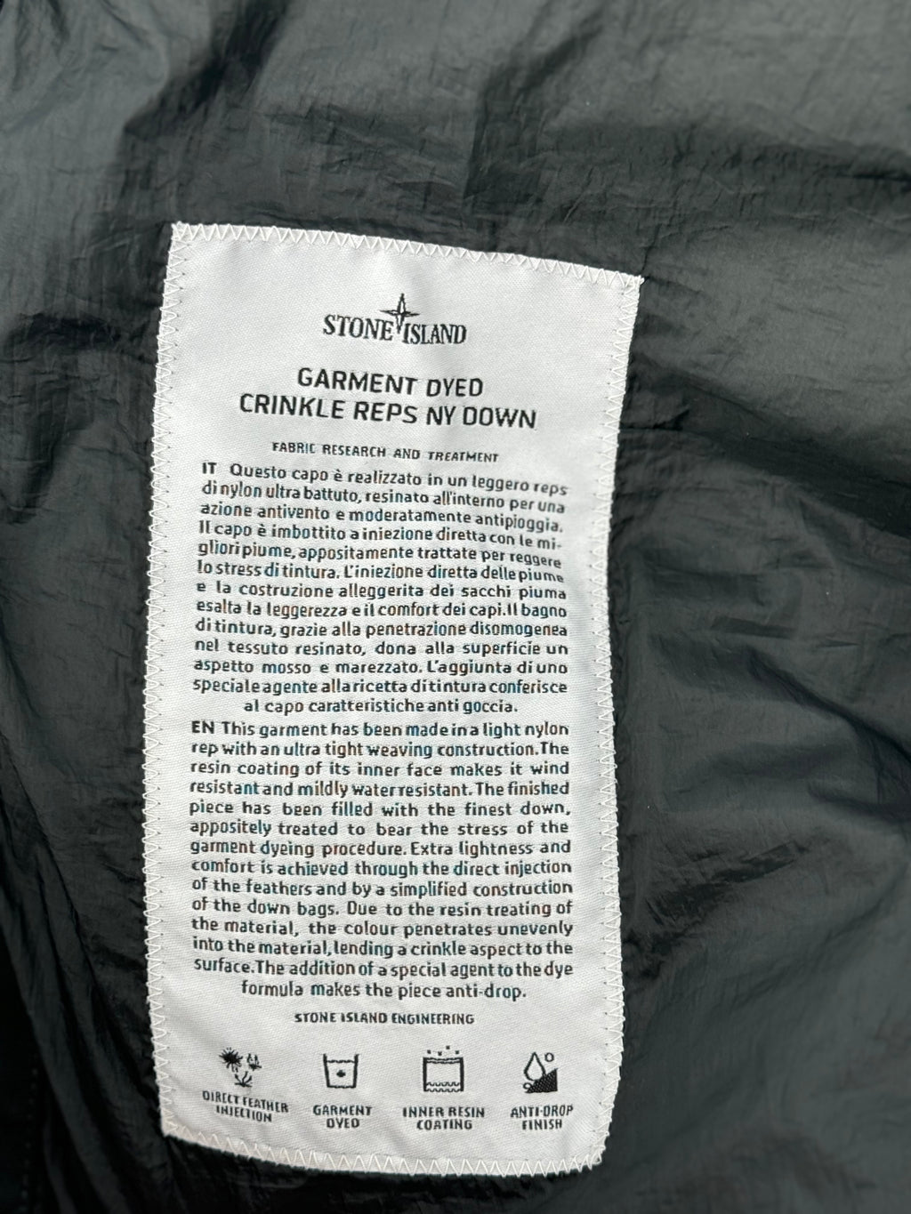 Stone Island Garment Crinkle Reps - Maat Medium