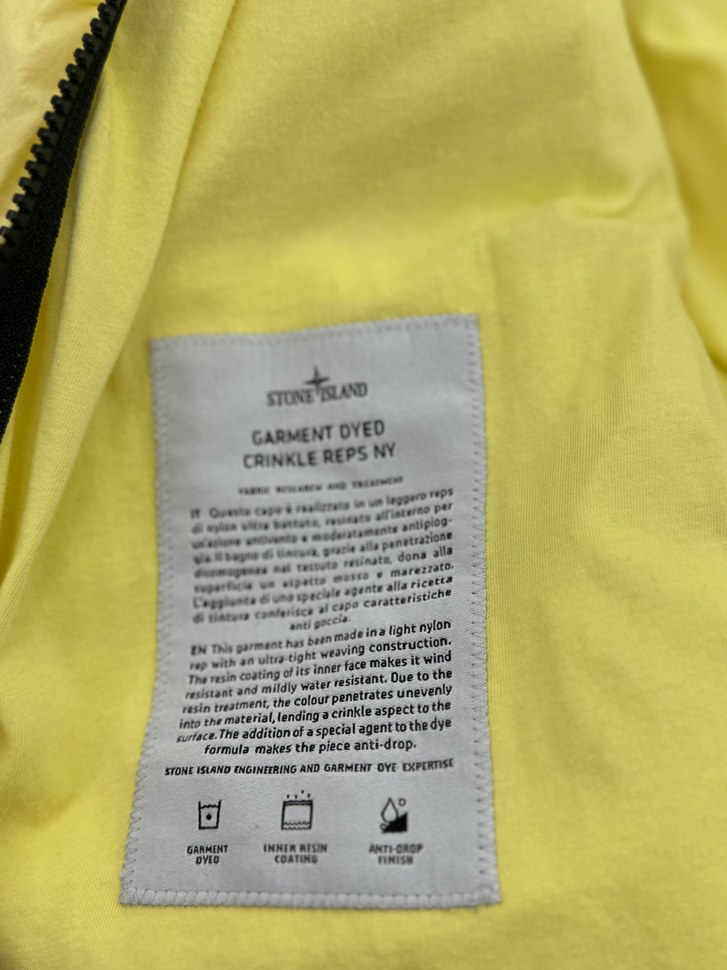 Stone Island Garment Dyed Crinkle - Maat Large
