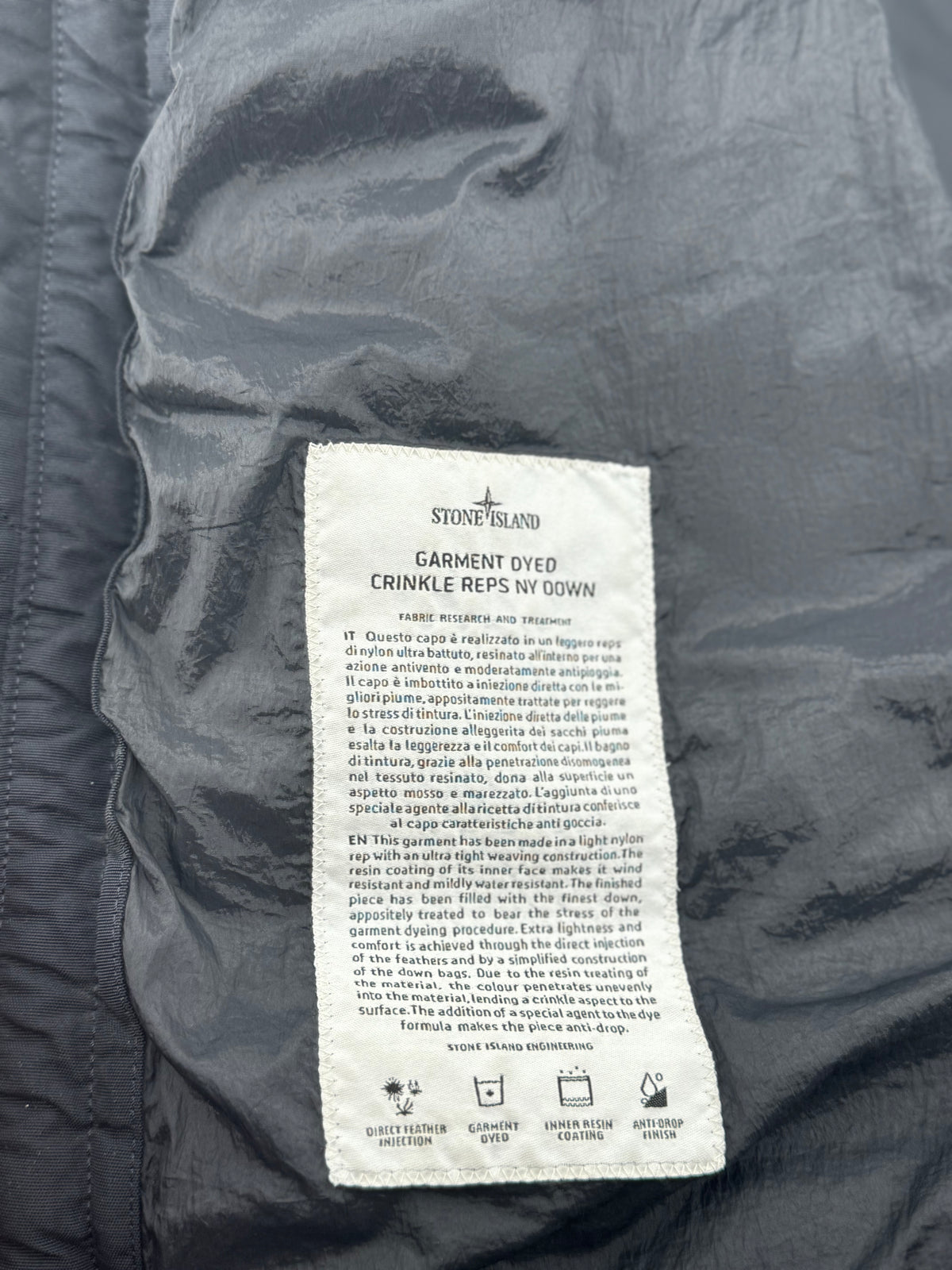 Stone Island Garmend Dyed Crinkle - Maat XL
