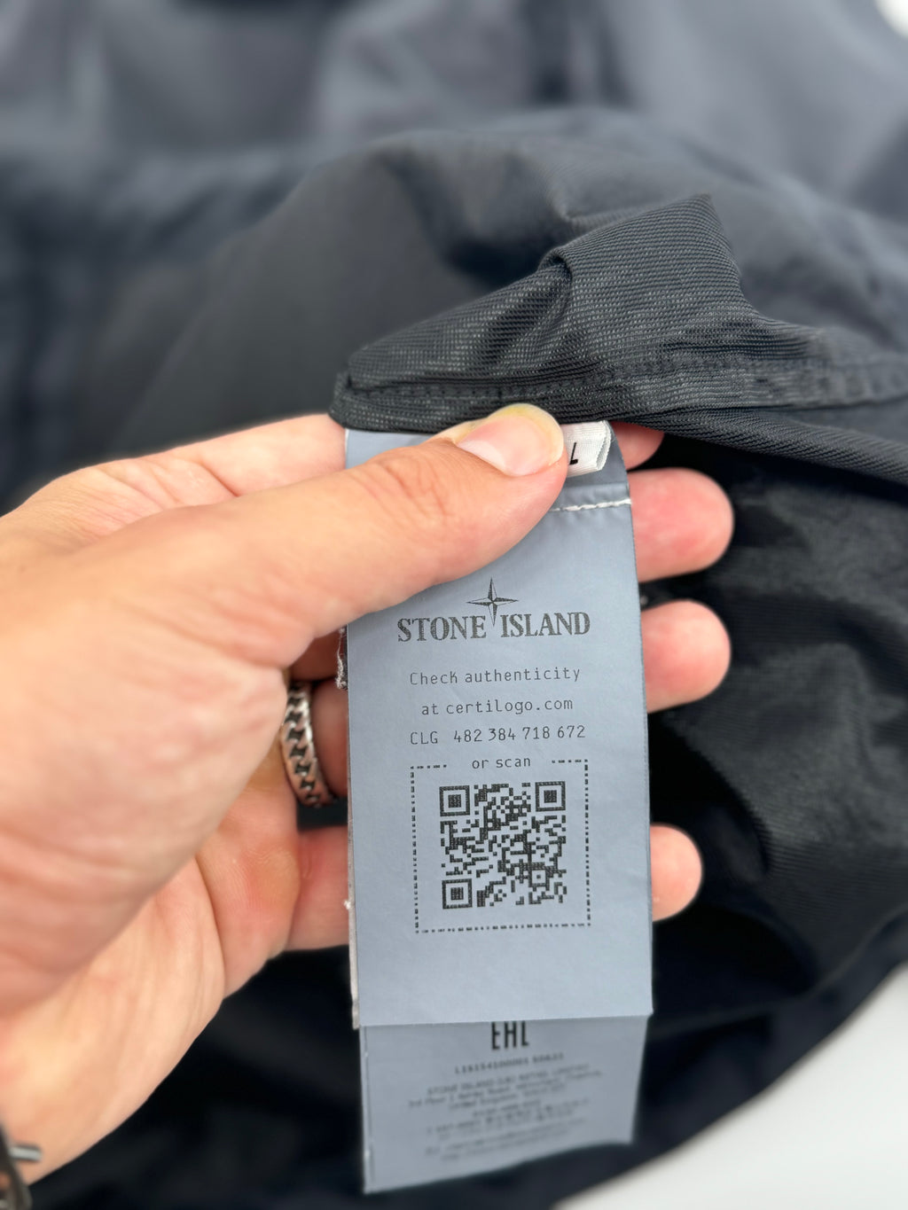 Stone Island Garment Dyed met bon - Maat Large
