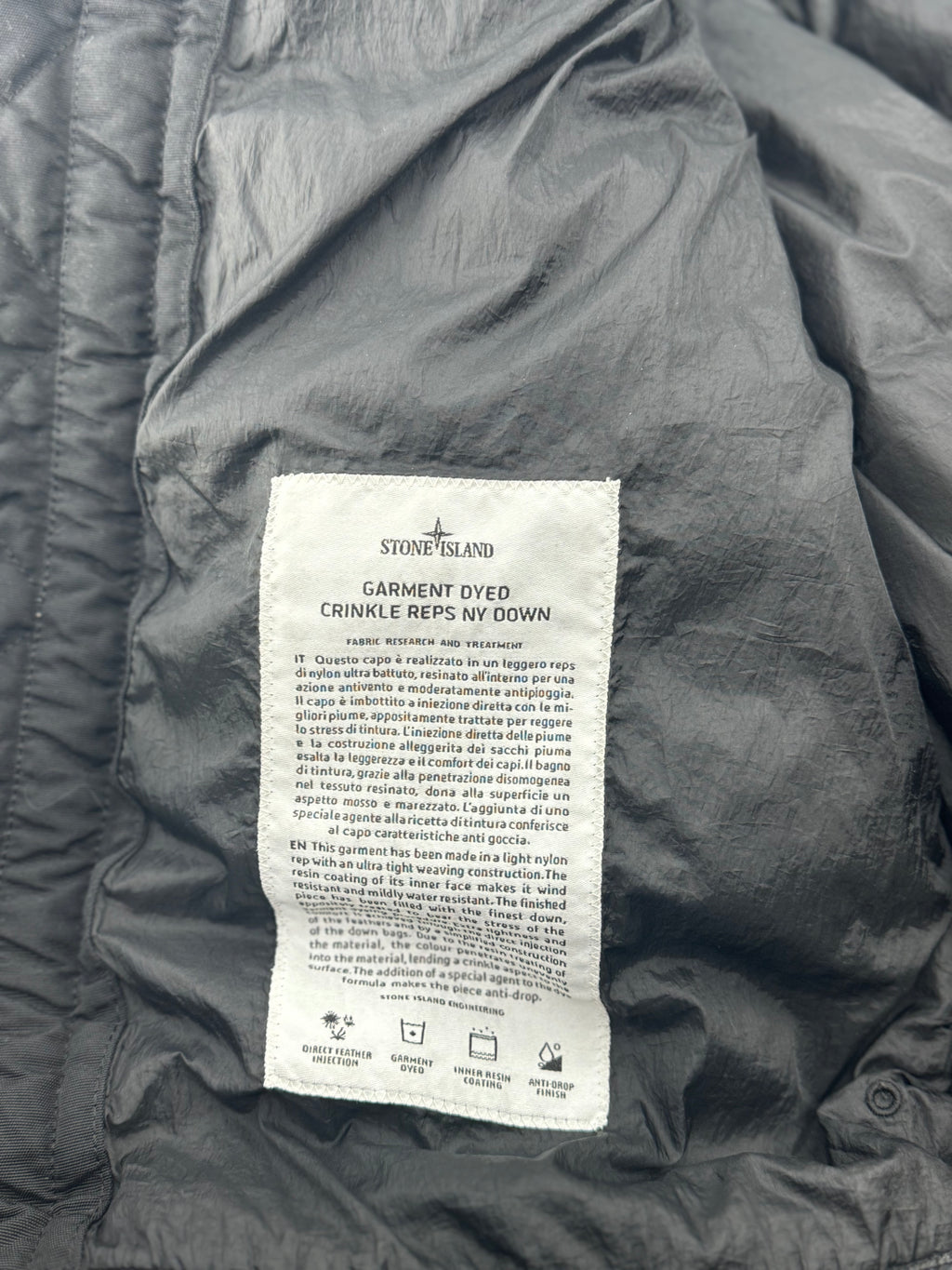 Stone Island Garmend Dyed Crinkle - Maat Large