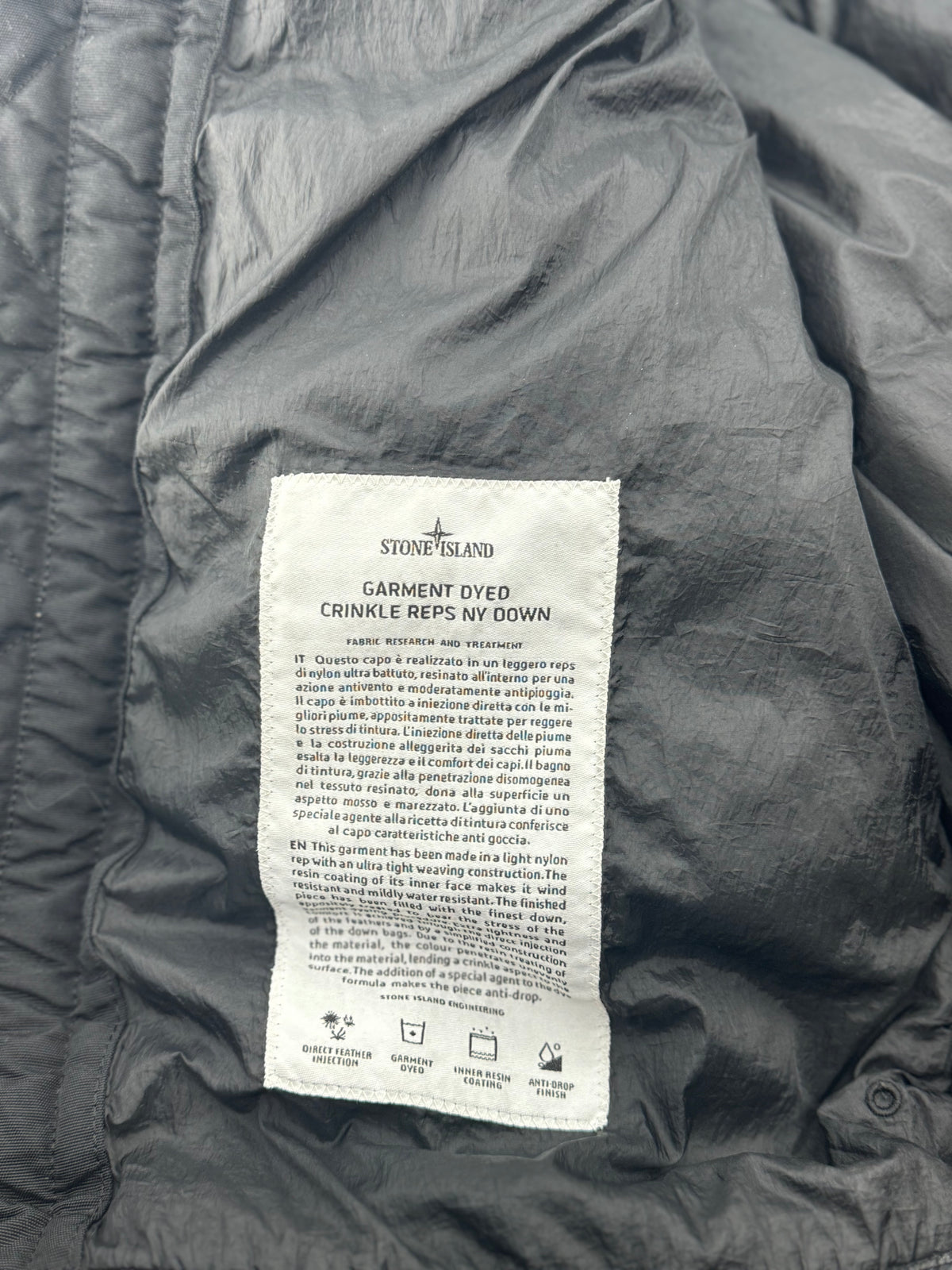 Stone Island Garmend Dyed Crinkle - Maat Large