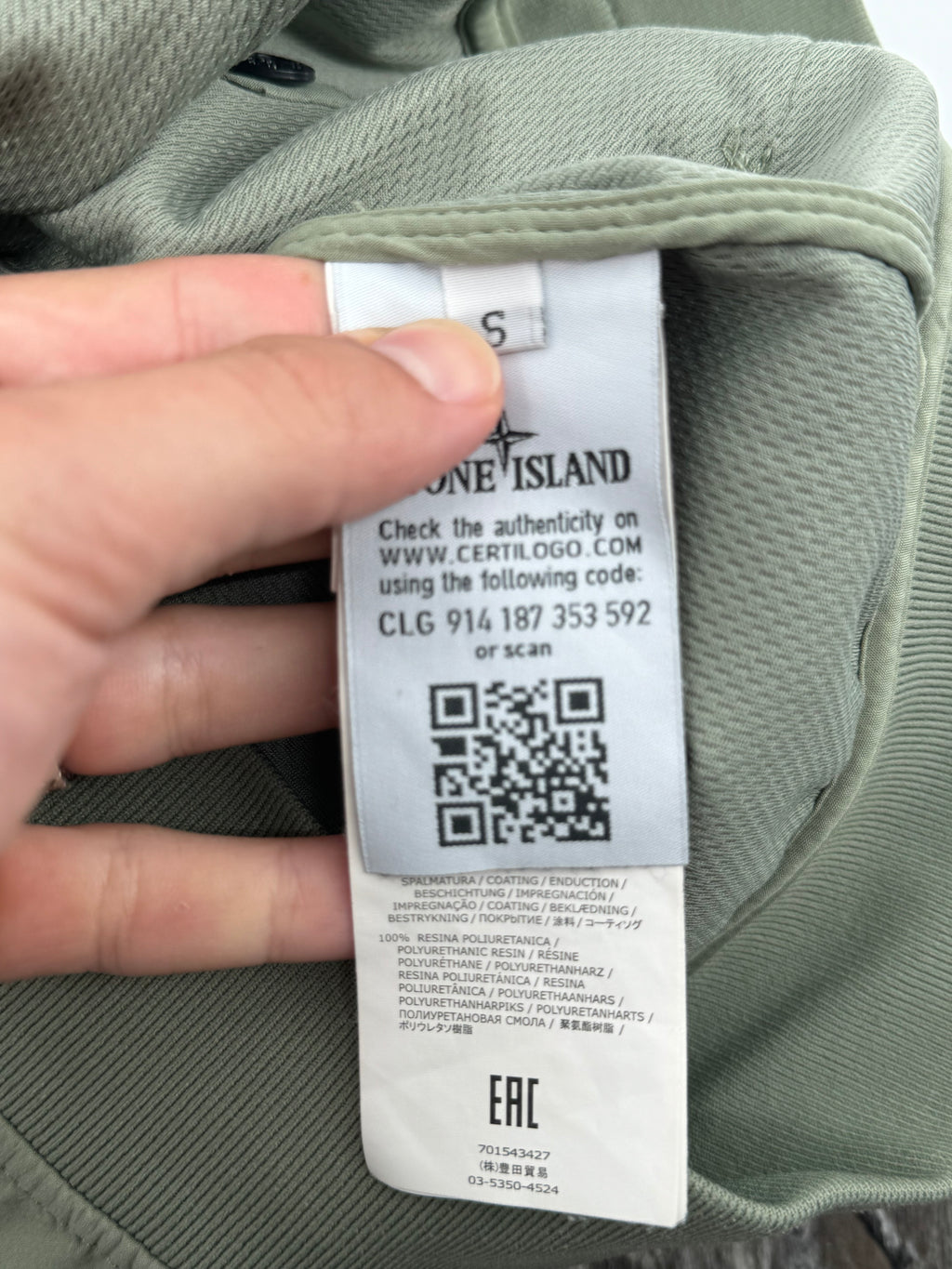 Stone Island Soft Shell - Maat Small