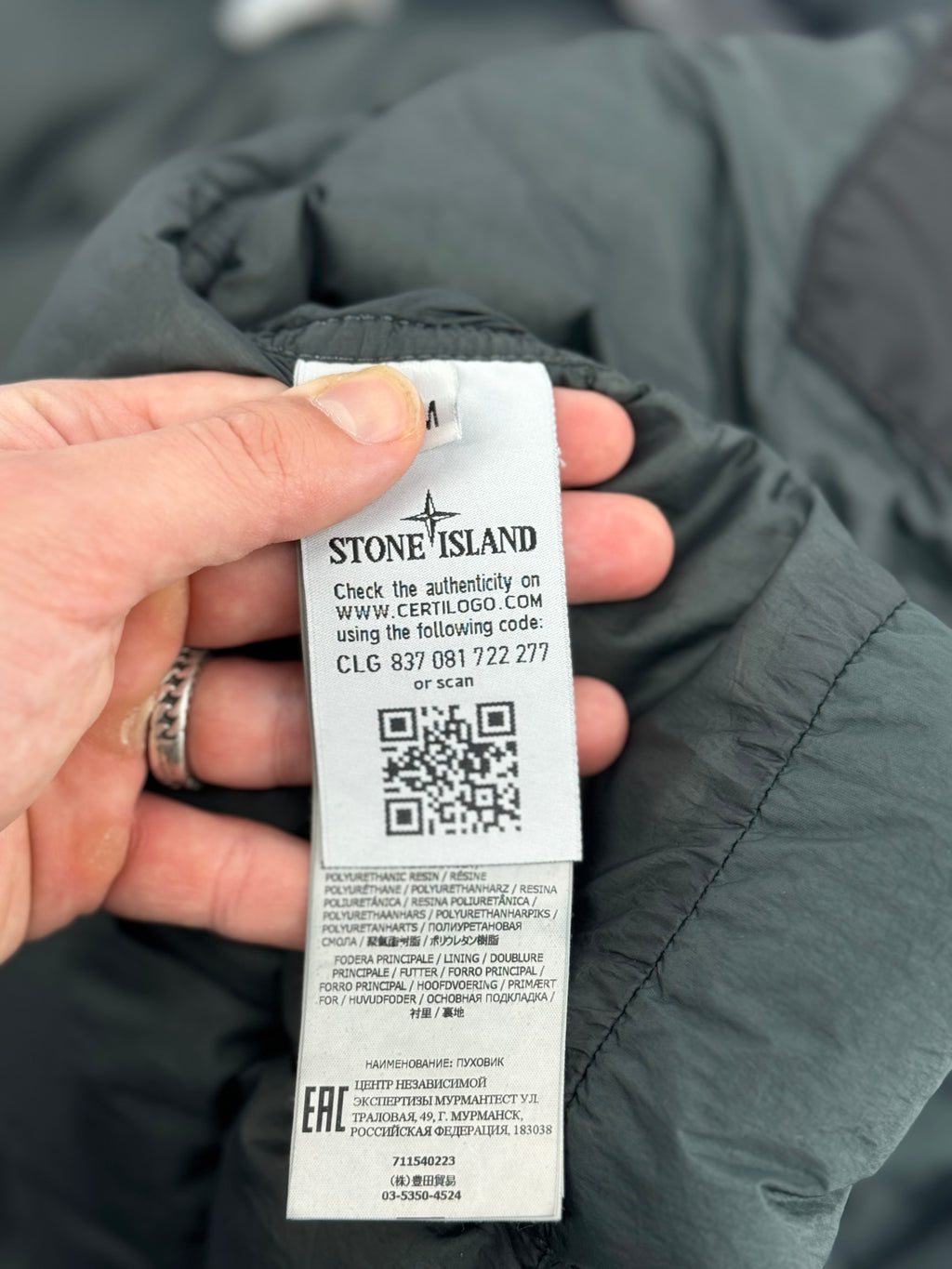 Stone Island Garment Crinkle Reps - Maat Medium