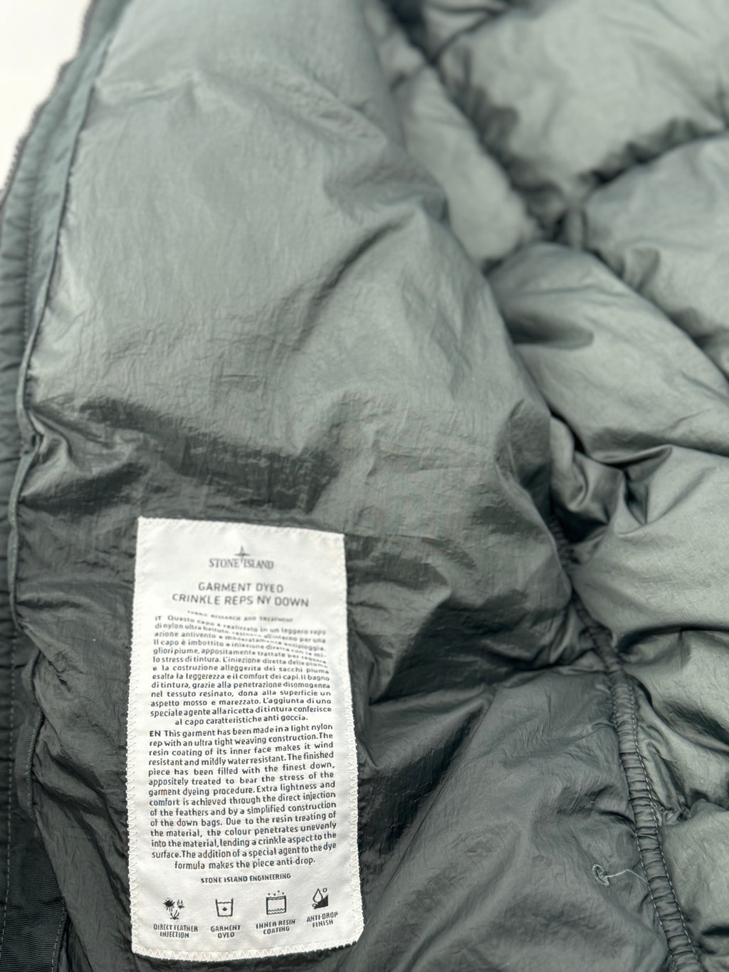 Stone Island Garment Dyed Crinkle - Maat Medium