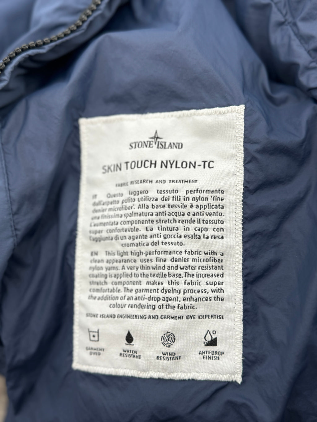 Stone Island Skin Touch Nylon - Maat Large