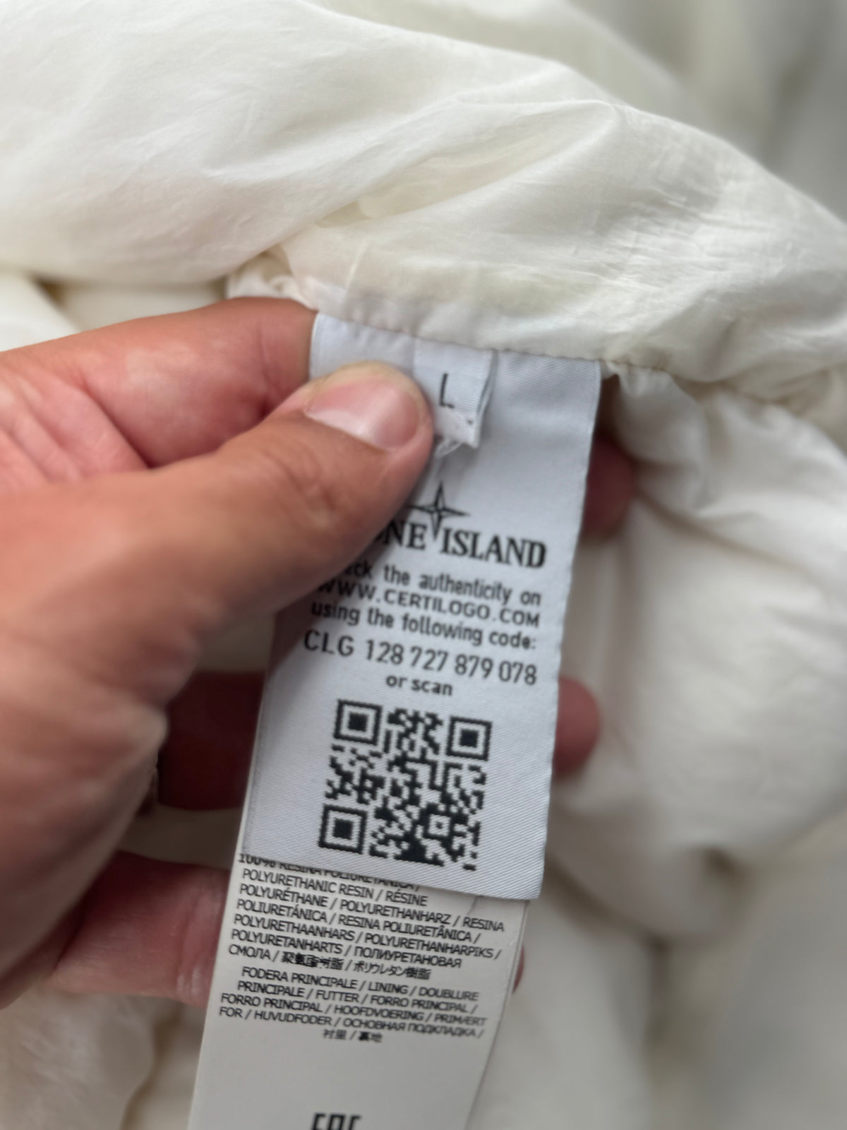 Stone Island Garmend Dyed Crinkle - Maat Large